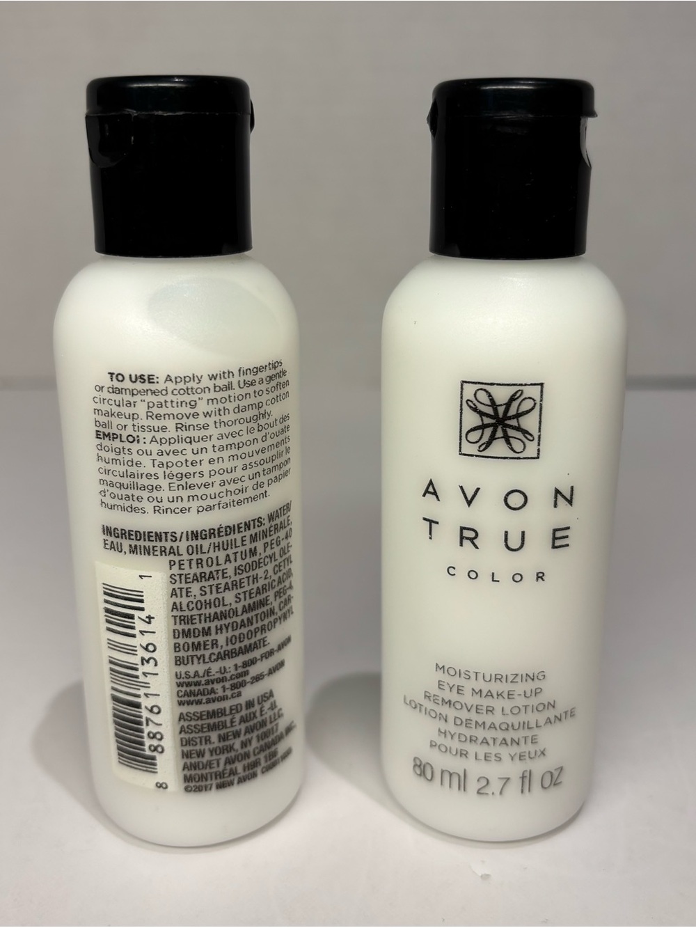 AVON TRUE COLOR Eye Make Up Remover Lotion Set of 2 (2.7oz) Discontinued Sealed